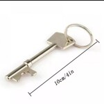 Key Shaped Bottle Opener Ring Keyring Chain Keychain Metal Beer Bar Tools