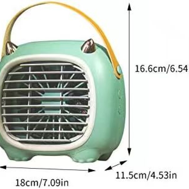 Portable Air Cooler, Mini Air Conditioner Fan Personal Evaporative Cooler, 3 Speeds Humidifier Misting Fan, Cordl