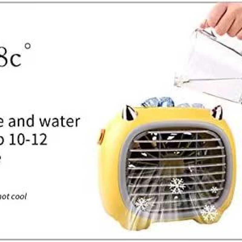 Portable Air Cooler, Mini Air Conditioner Fan Personal Evaporative Cooler, 3 Speeds Humidifier Misting Fan, Cordl