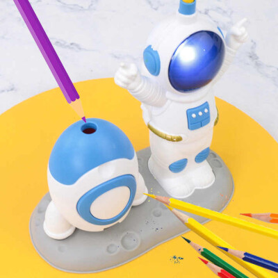 FunBlast LED Table Lamp - Robot Shaped LED Rechargeable Desk Lamp With Space Theme Sharpner Study Desk....