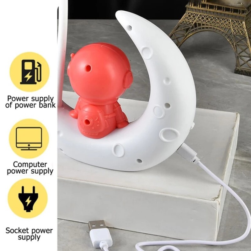 Creative Astronaut Desk Lamp Multi-Function LED Night Light USB Eye Protection Bedroom Bedside Lamp for.....