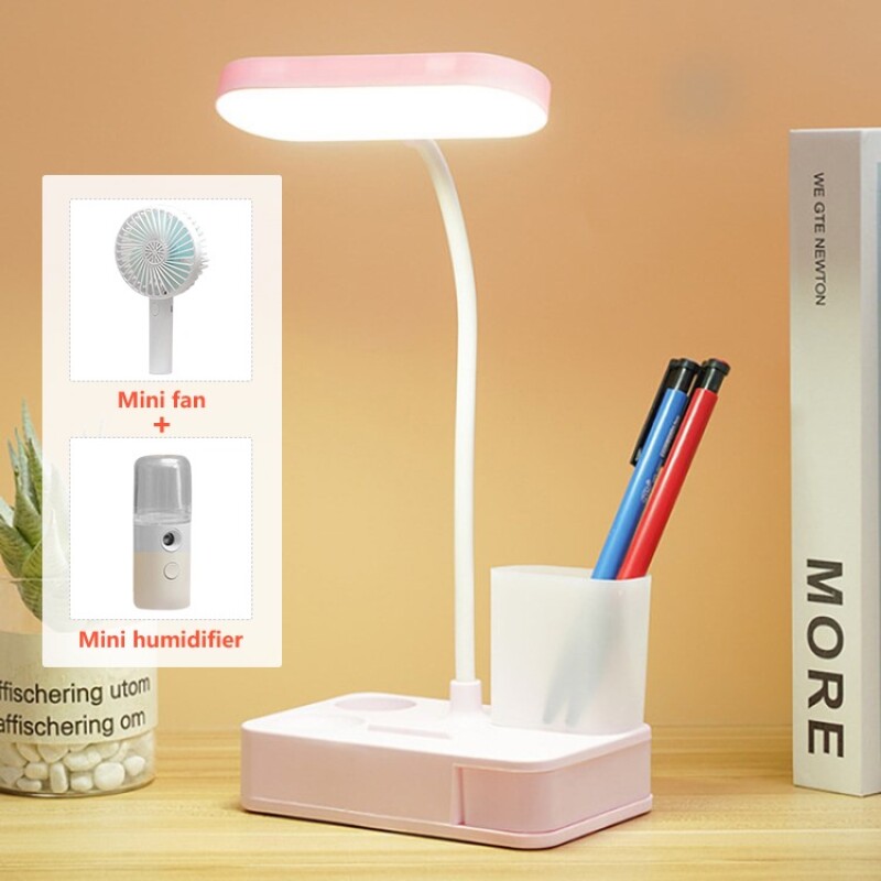 USB Rechargeable Table Lamp Study Desk Lamp Led Light For Bedroom Living Room