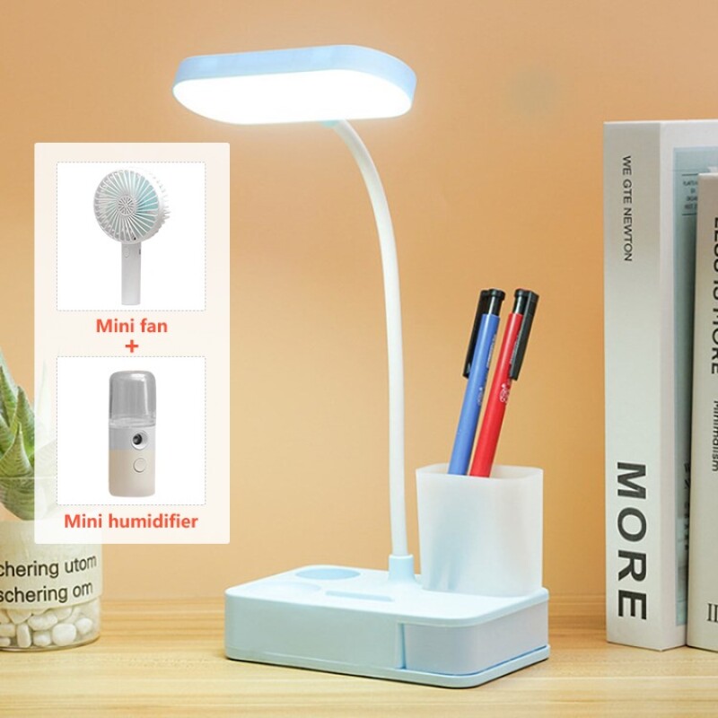 USB Rechargeable Table Lamp Study Desk Lamp Led Light For Bedroom Living Room