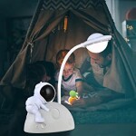 Creative Astronaut Desk Lamp Multi-Function LED Night Light USB Eye Protection Bedroom Bedside Lamp for.....