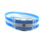 2022 Argentina Brazil germany Spain Portugal National Flag LED Bracelet Flow Watch Football Team Cheer Props Party Decor