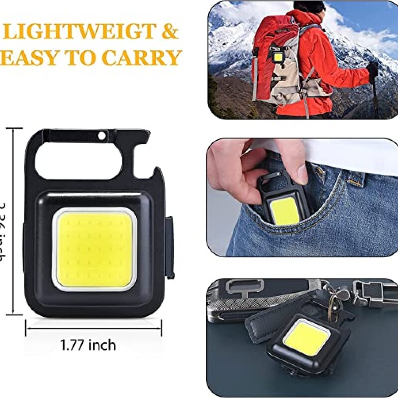 COB Rechargeable Keychain Light