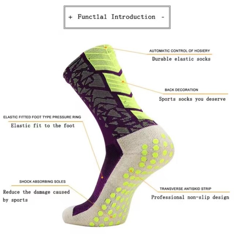 Anti Slip Football Socks Sports Soccer High Tube Socks